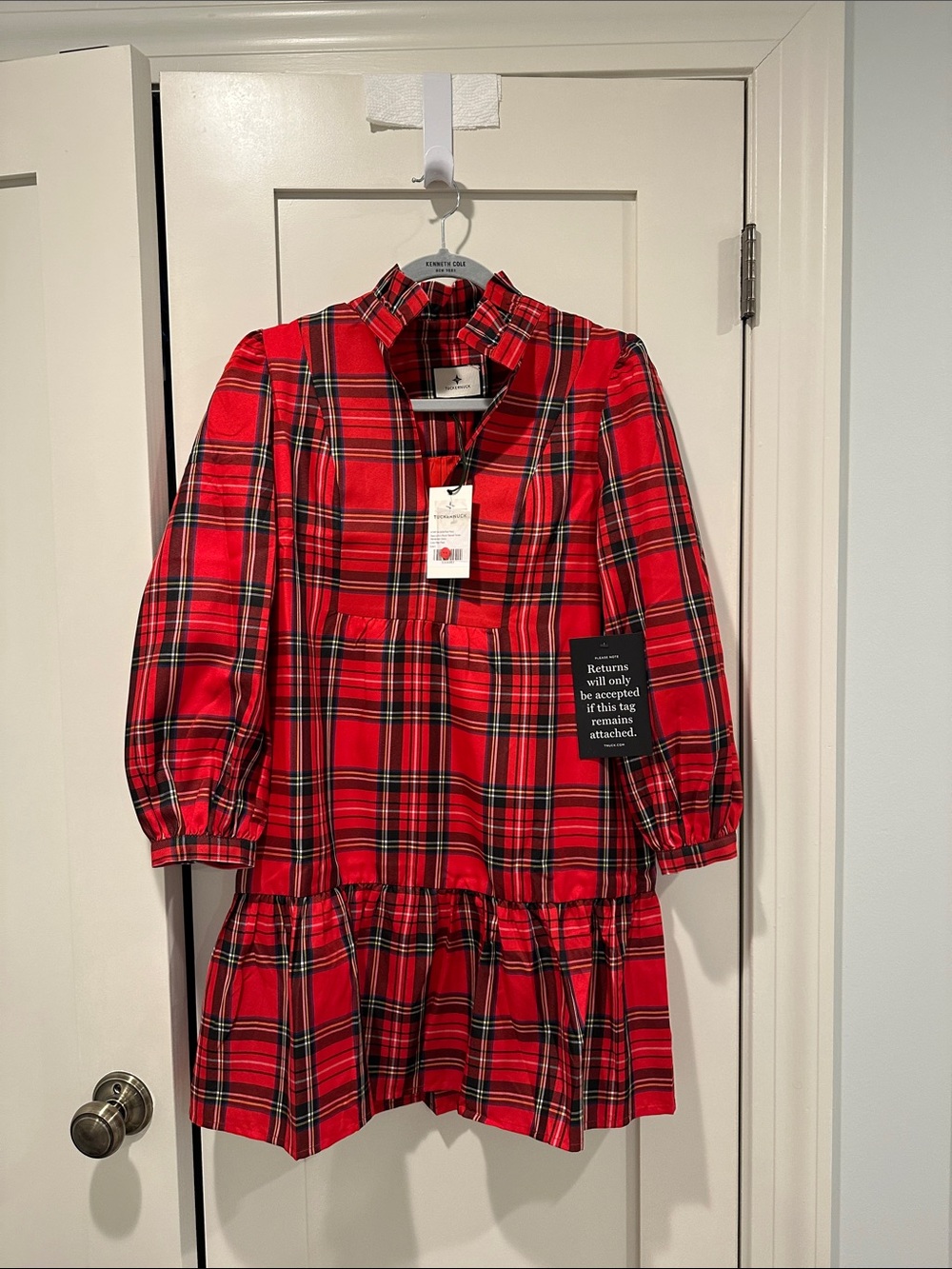 Tuckernuck red plaid dress